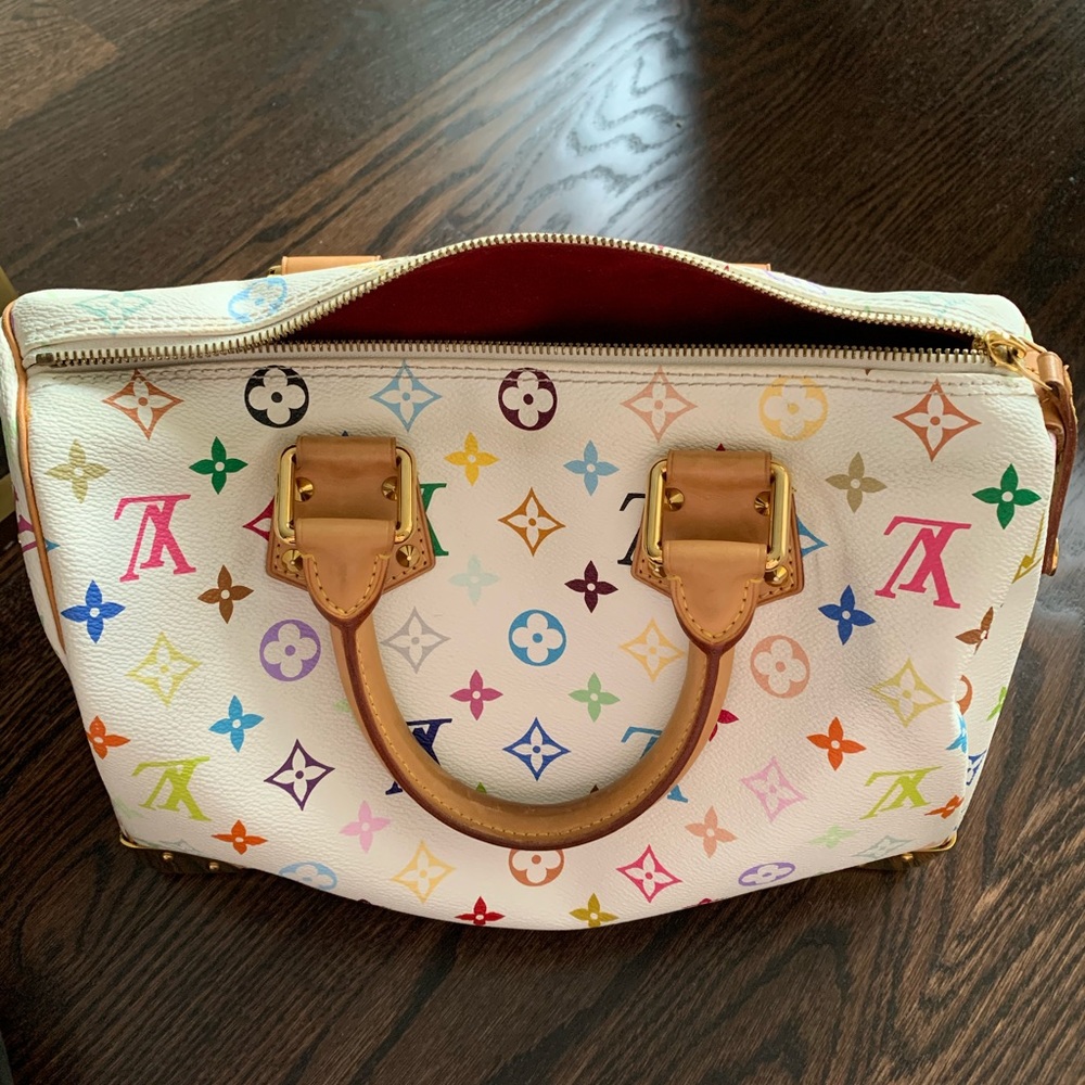 ❌SOLD❌Louis Vuitton monogram multicolored speedy 30 tote - Picture 5 of 8